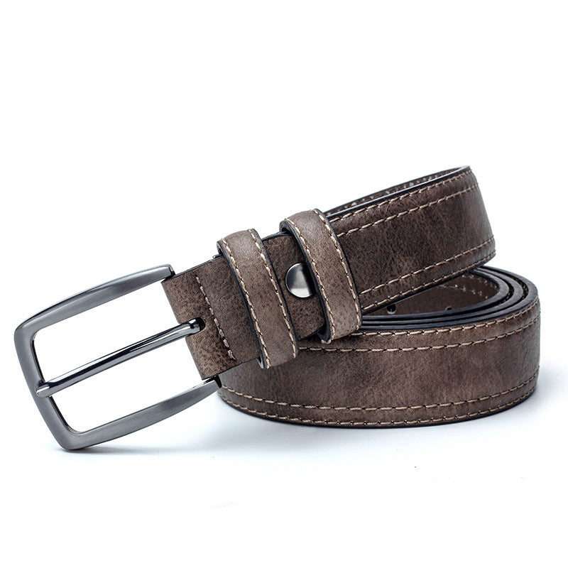 Men Split Leather Belt Vintage