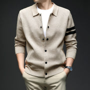 Knitted Cardigan Slim Men's