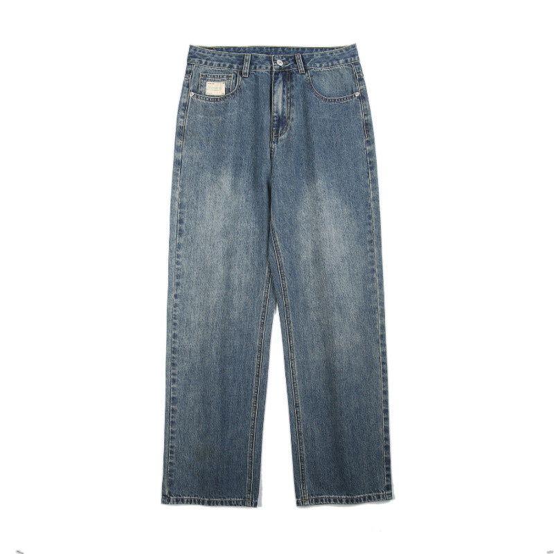 Loose Fit Wide Leg Jeans for Men