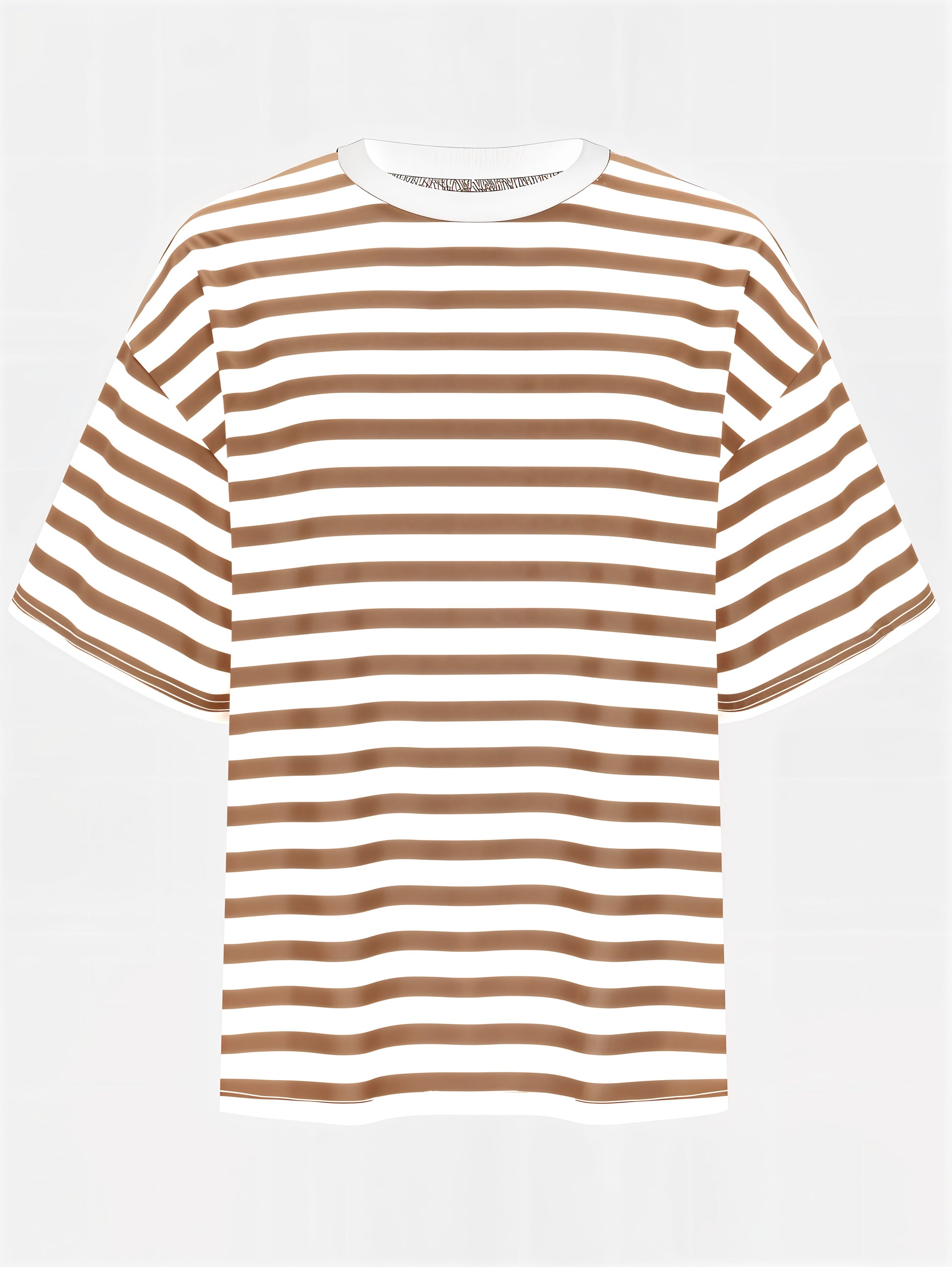 Striped Round Neck Half Sleeve T-Shirt