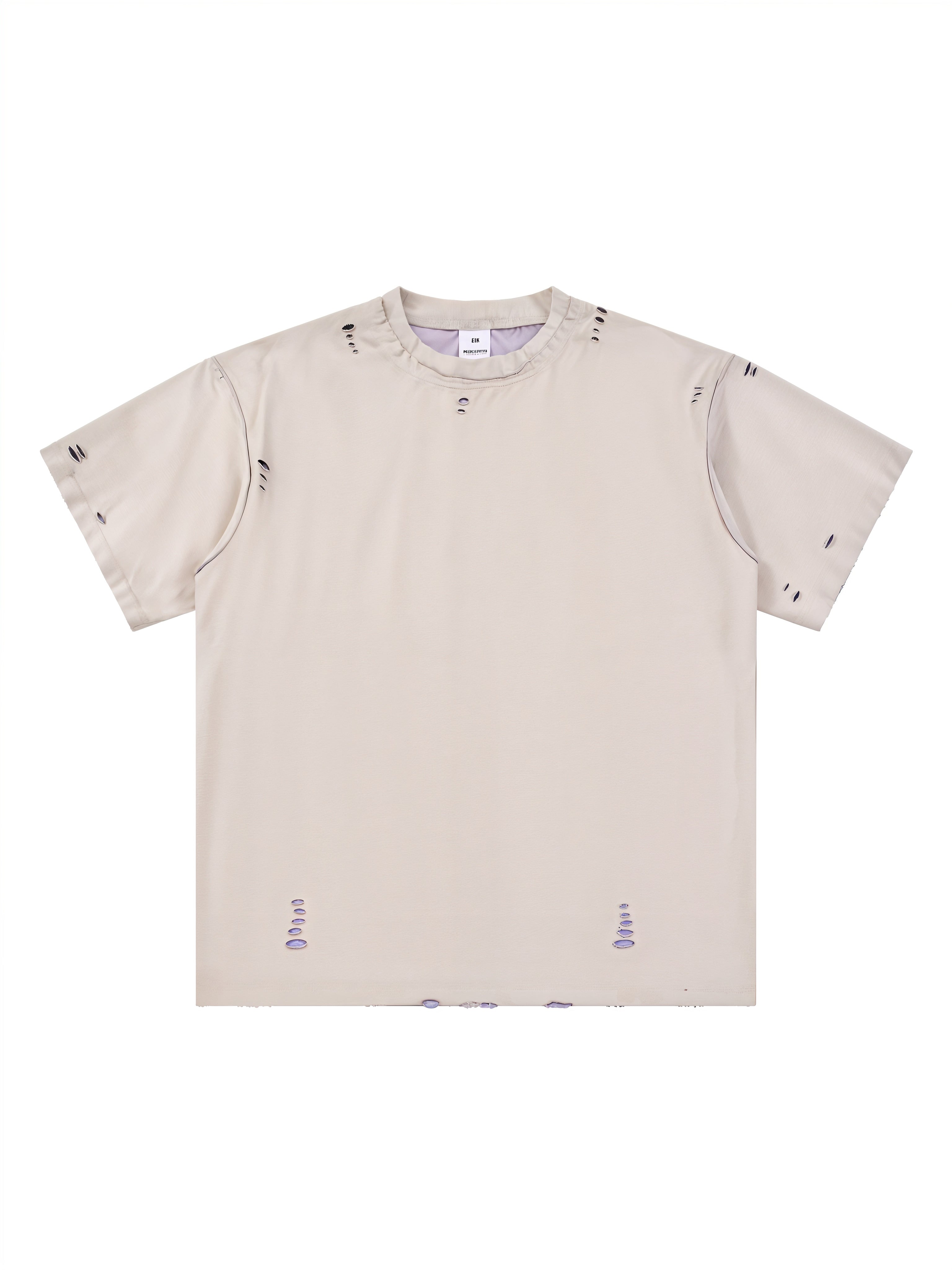 Hand-frayed Reversible T-shirt