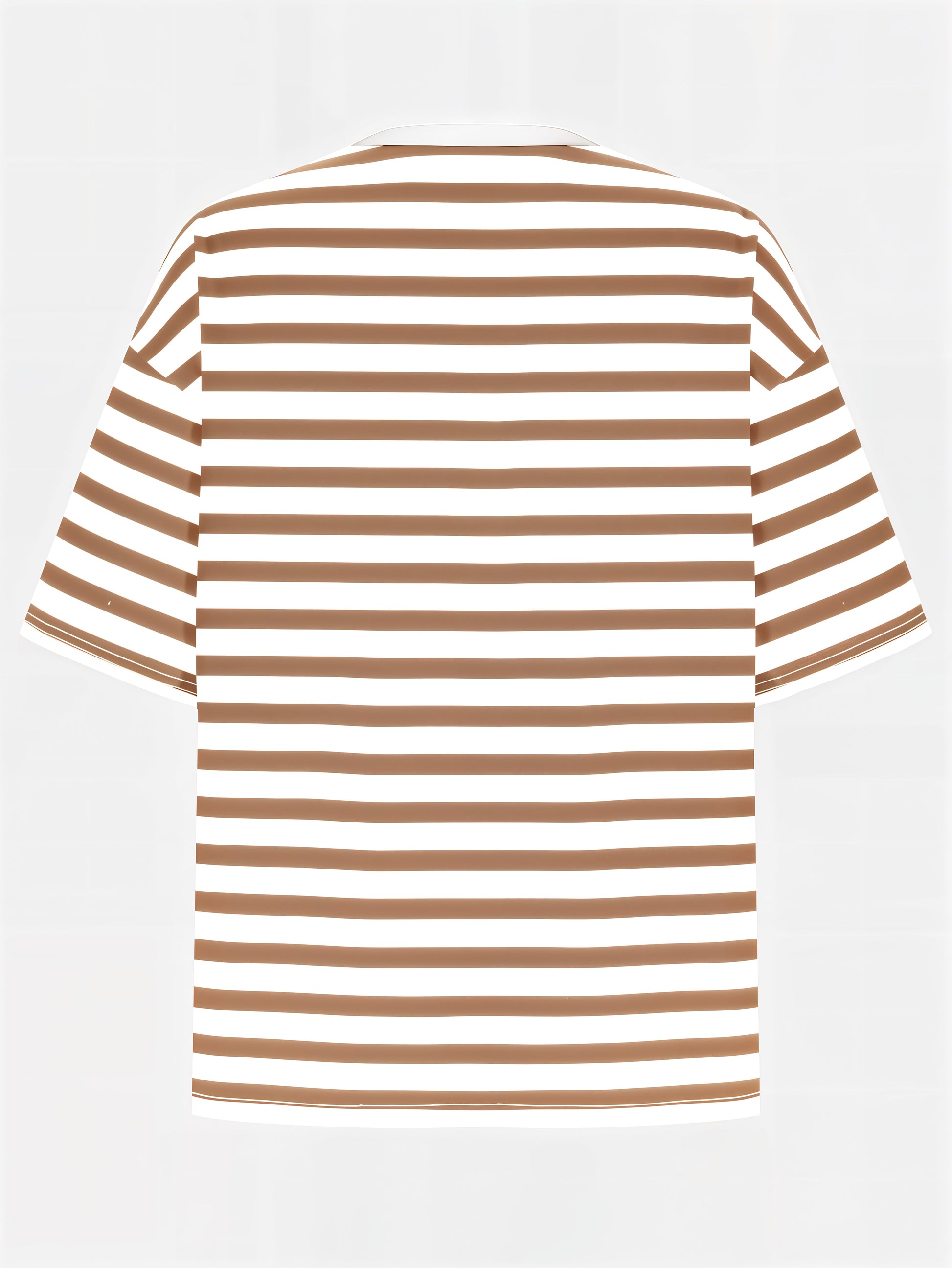 Striped Round Neck Half Sleeve T-Shirt