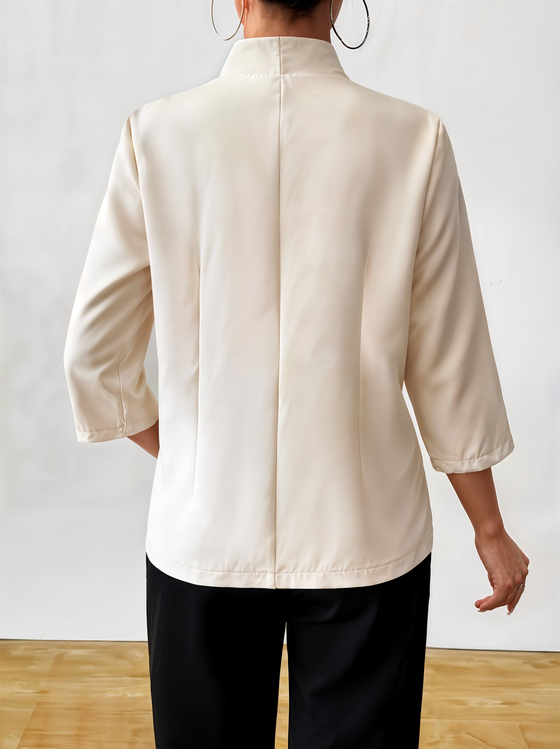 Three-Quarter Sleeves Blazer