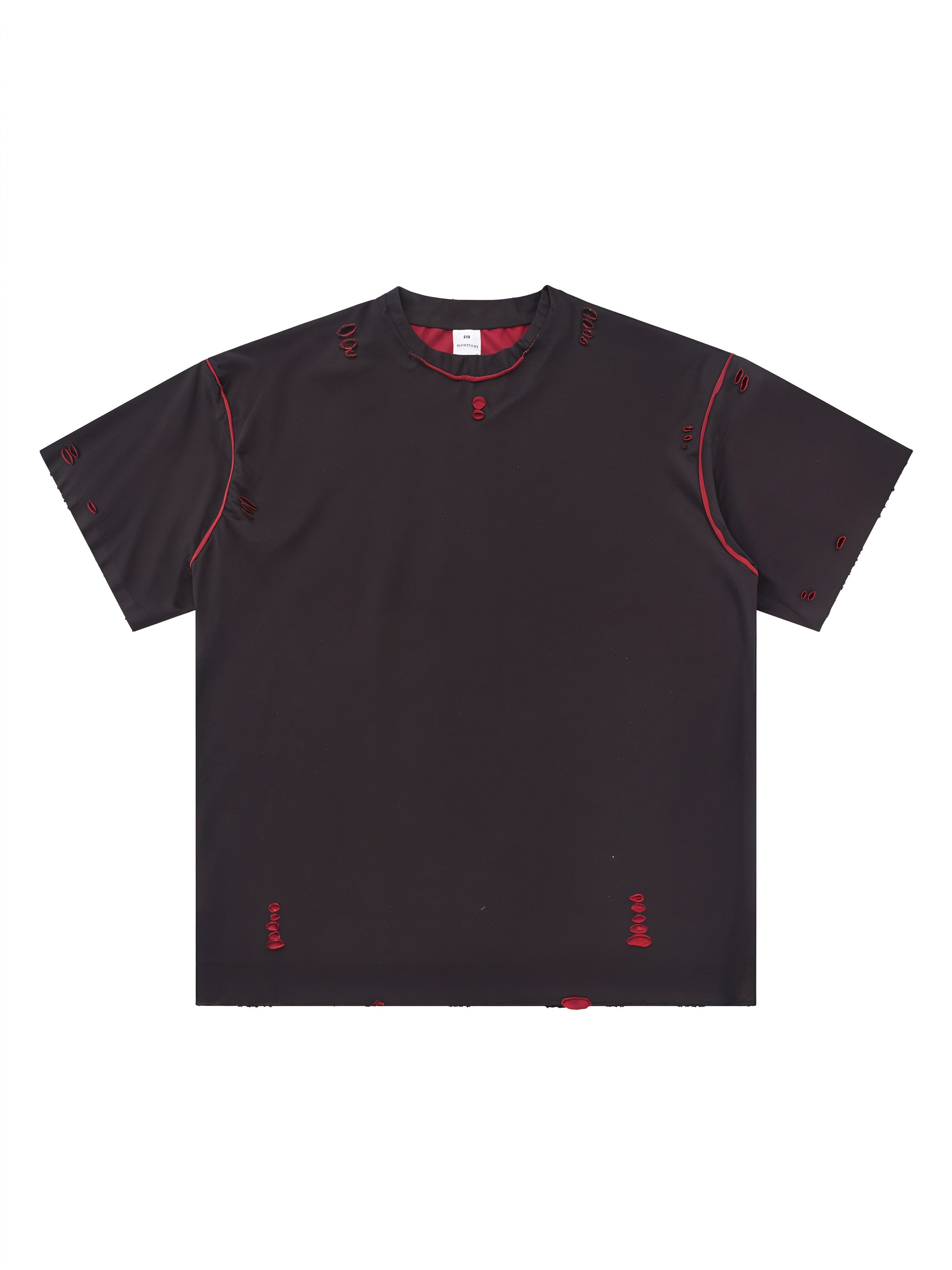Hand-frayed Reversible T-shirt